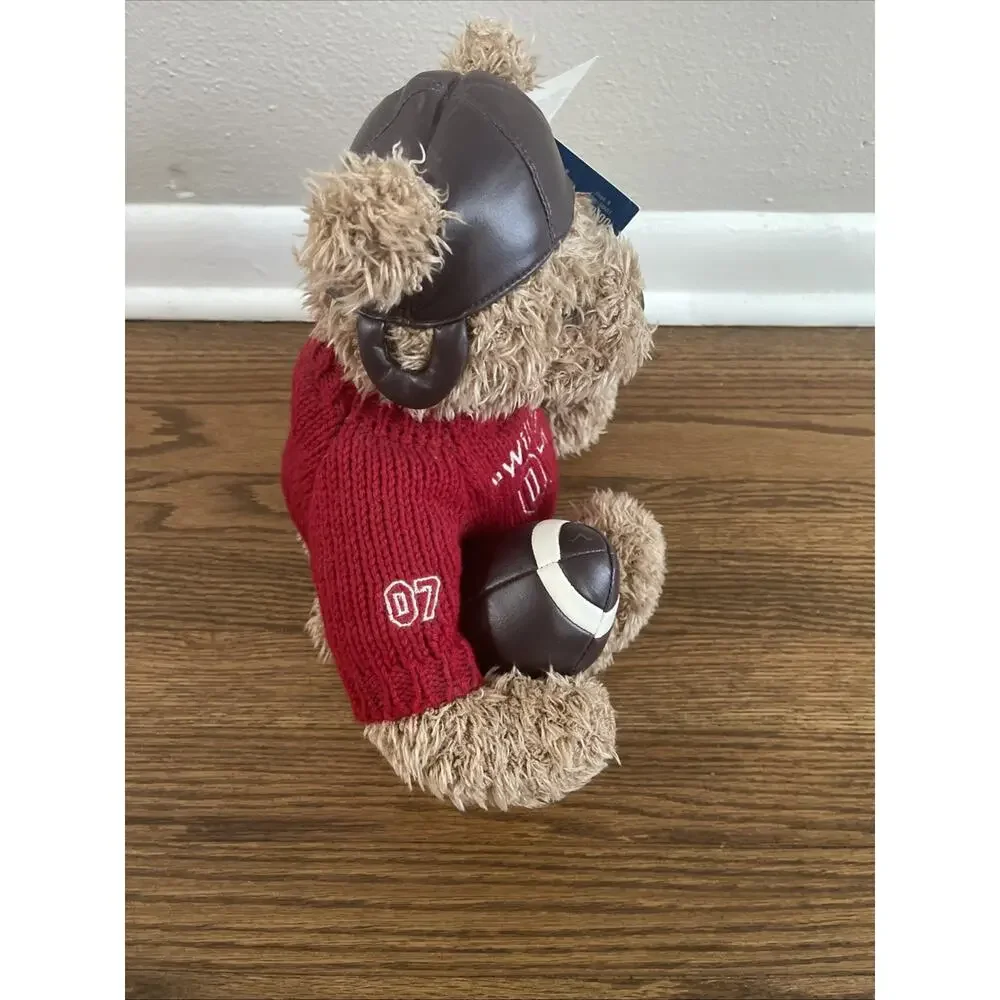Vintage Wal-Mart William The Football Bear Teddy Bear Plush Red Sweater #7 NWT